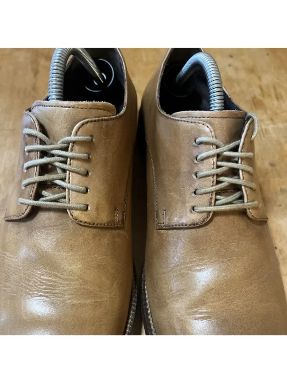Cole Haan Williams Cap Toe Shoes Mens Size 9 M British Tan Oxford Carmel Color